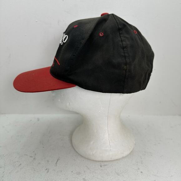 VTG Chicago Bulls NBA Twins Enterprise Snapback Hat Cap Split Bar Two-Tone 90s - Picture 3 of 8